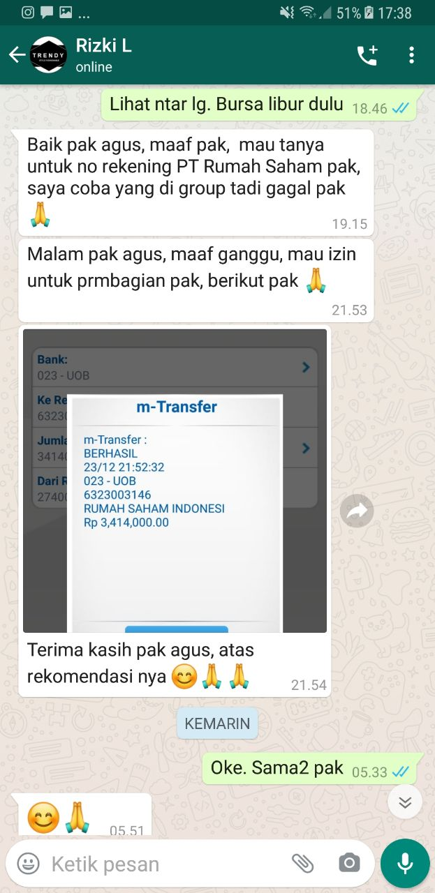 Testimoni member