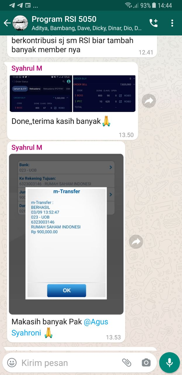 Testimoni member